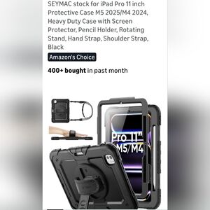 Black Protective Case for iPad Pro 11 inch